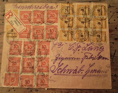 Im april lag sie nach. 1923 Inflation Briefmarken Deutschland | Kaufen auf Ricardo