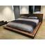Hand Crafted Walnut Platform Bed And Headboard By Bear Mountain 
