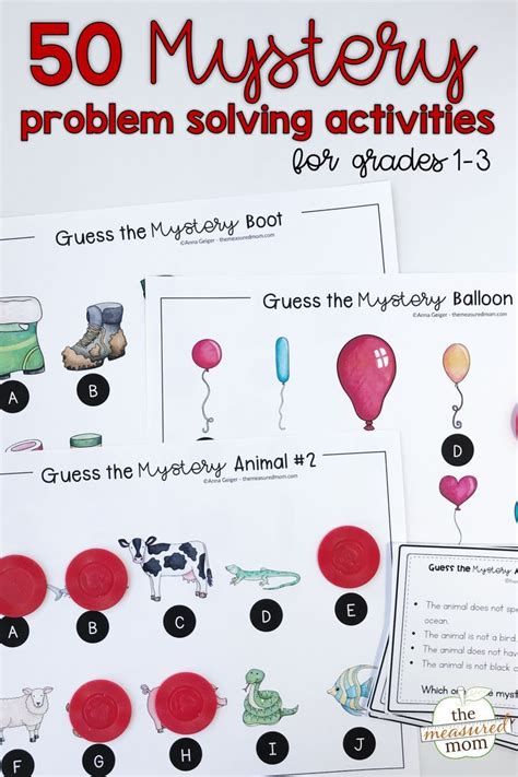 Browse can't see the video? Mystery problem solving activities | Problem solving ...