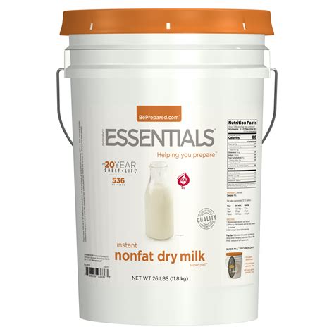 Emergency Essentials Superpail Instant Nonfat Dry Milk 29 Lbs