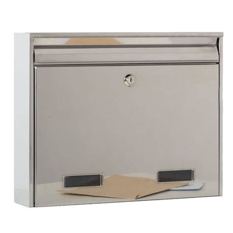 W2n External Stainless Steel Wall Mounted Post Box Letterbox4you