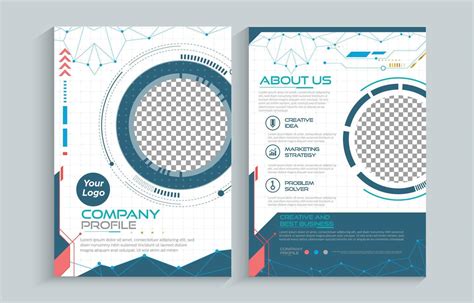Technology Company Profile Template 20804030 Vector Art At Vecteezy