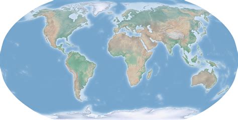 Large Scale Relief Map Of The World World Mapsland Maps Of The World