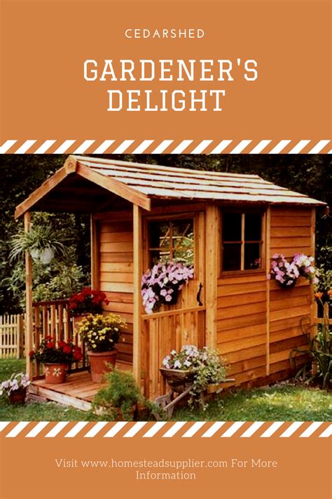 Homestead Supplier Offers Cedarshed Gardeners Delight Gable Porch