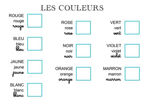 Lire Les Couleurs Les Activités De Maman