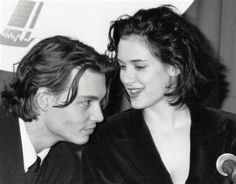 Johnny Depp And Winona Ryder At Showest 1990 Johnny Depp And Winona