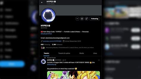 Who Is Hypex The Fortnite Leaker Everybody Has Heard About