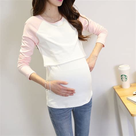 Pregnant Clothes 2017 Maternity Clothing Cotton Breastfeeding Long