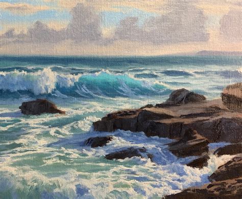 How To Paint A Rocky Shore Seascape — Samuel Earp Artist