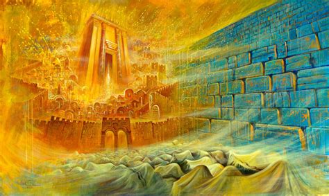 Abstract Jerusalem Painting Bible Prophecy By Alex Levin