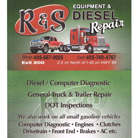 Rands Equipment And Diesel Repair In Prague Ok 74864 405 5