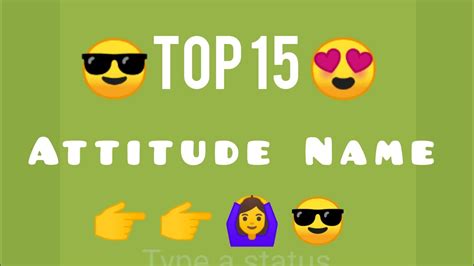 Top 15 Attitude Name Top 15 Attitude Name For Grils Attitude Name