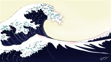 The Wave Japanese Painting Wallpapers Top Free The Wave Japanese