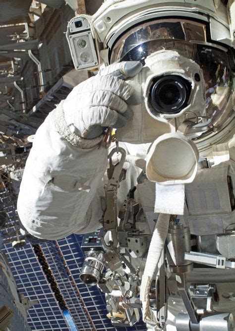 Smile Astronaut Snaps A Picture During Spacewalk Nbc News