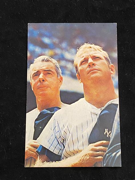 Lot 1971 Mantle Dimaggio Old Times Day Stadium Issued Photo Card