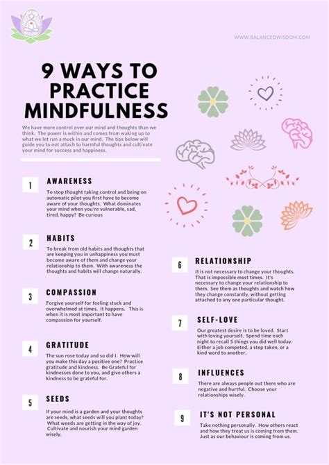 9 Ways To Practice Mindfulness Balanced Wisdom