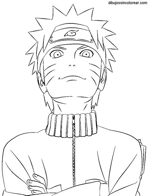 Dibujos Sin Colorear Dibujos De Personajes De Naruto Para Colorear
