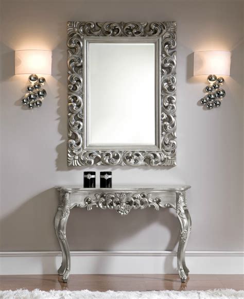 Console Table Set Mirror Console Table Mirror Set Of 2 For Sale At