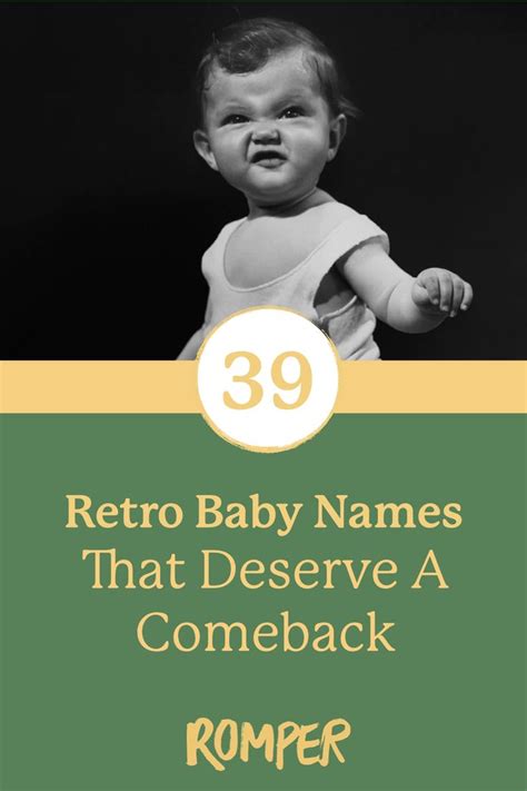 39 Retro Baby Names That Deserve A Comeback