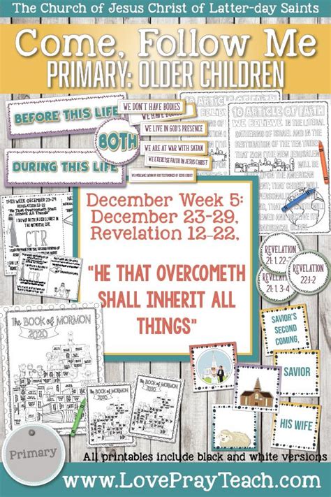 Come Follow Me For Primary 2019 New Testament December Week 5