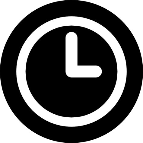 Reloj Negro Icono Gratis