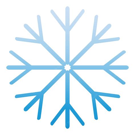 Premium Vector Snowflake Icon Blue Ice Crystal Winter Symbol