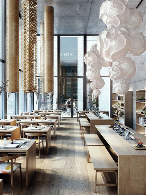 Minimal Wood All Natural Style Restaurant Interior Design