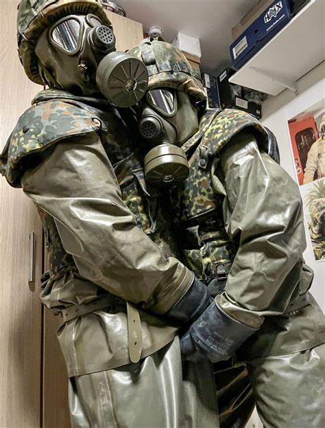 Army Men Military Men Buff Guys Gas Mask Girl Latex Men Hazmat Suit Military Special