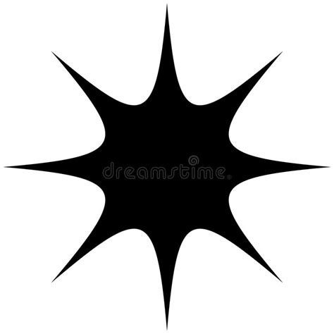 Starburst Shape Stock Vector Illustration Of Color Circle 17003069