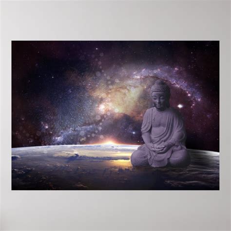 Buddha Galaxy Poster Au