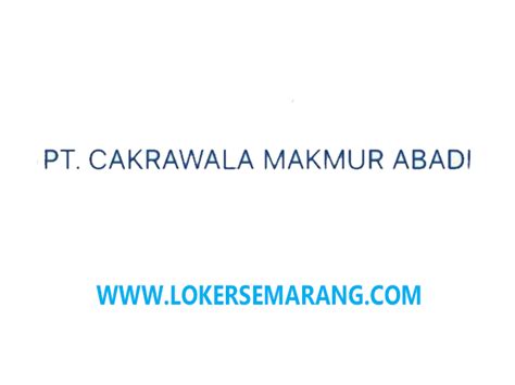 Program s1 (untuk lulusan slta dan d3): Loker Semarang Tenaga Bongkar Muat Kardus Bekas di Cakrawala Makmur Abadi - Portal Info Lowongan ...