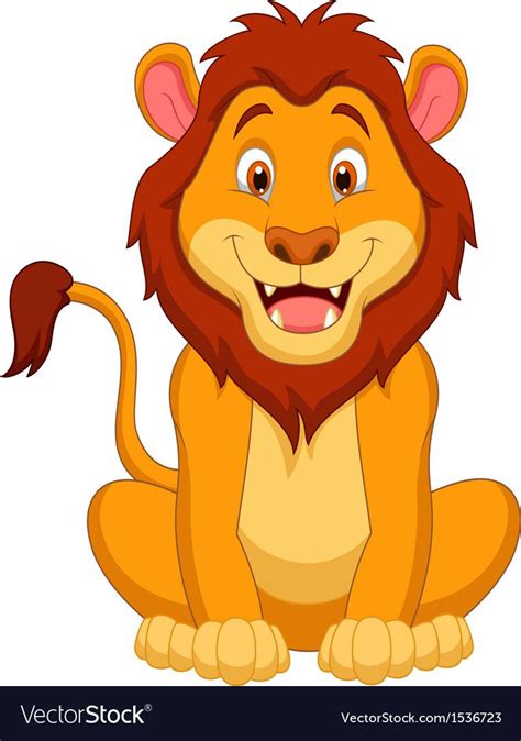Pin By Yanick Vandal On Animaux Cartoon Lion Cute Lion