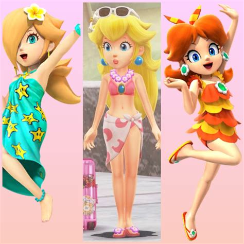 The Girls Of Summer Come On Nintendo Where Is Swimwear Peach 💌 Rmariokarttour
