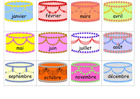 The French Months Of The Year Teaching Resources