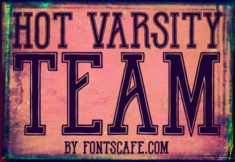 Hot Varsity Team Demo Font By Fontscafe Fontspace