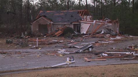 Troup County Neighborhoods Damaged By Tornado Severe Storms