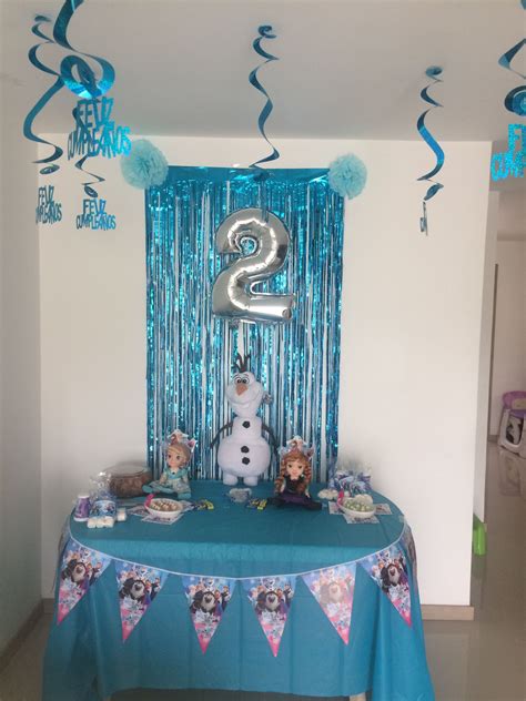 decoración sencilla pero linda de frozer frozen birthday party cake frozen birthday party