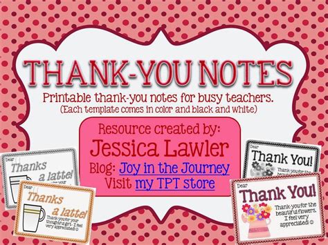 This will allow them to. Thank-You Notes From Teachers to Students {FREEBIE} - ~Joy ...