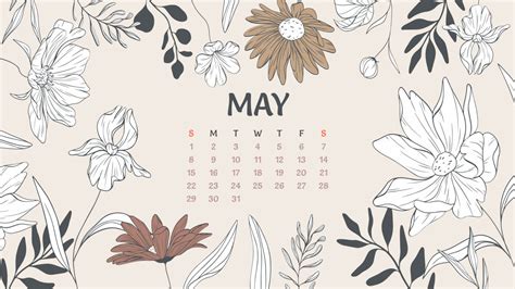 10 Free Editable May Calendars Masterbundles