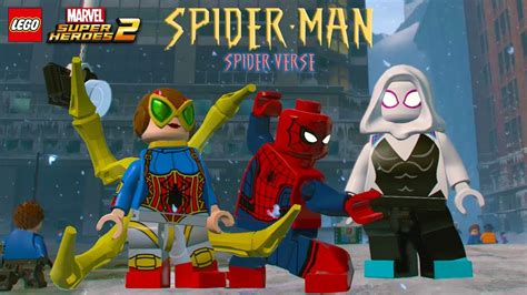 Lego Marvel Super Heroes 2 All Spider Man Spiderverse Characters And