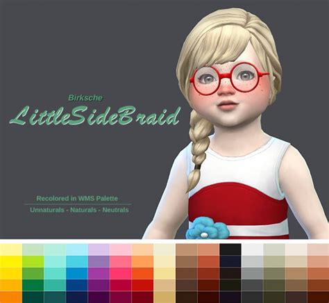 Sims 4 Toddler Hair Cc Alpha Maxis Match Kids Hair Collection