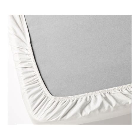 Ikea Knoppa White Fitted Sheet Standard Quality Single Corner Bed Size