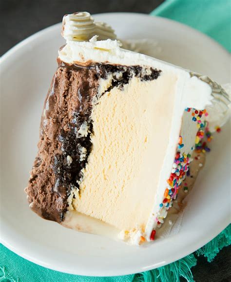 Chocolate Cake With Vanilla Ice Cream