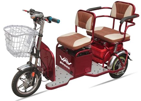 os triciclos 48V20A elétricos postos 350W para os adultos 2 assentam o