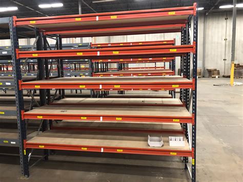 Blue And Orange Shelving Preferred Equipment Company New And Used