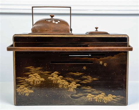 19th Century Japanese Laquer Hibachi Box At 1stdibs