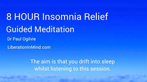 8 Hour Insomnia Relief Guided Meditation For Sleep Youtube