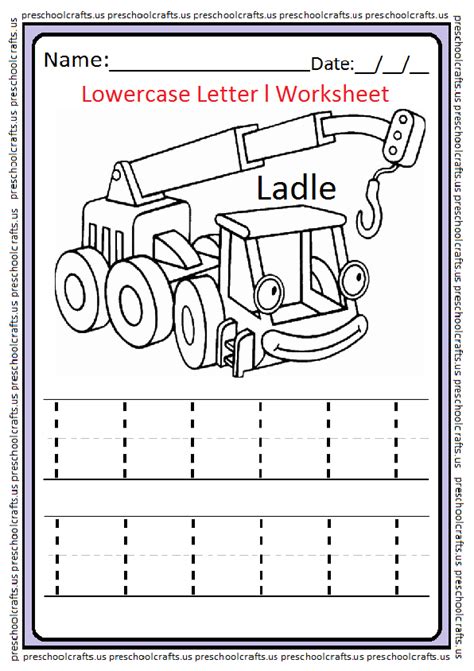 We created free worksheets to help your child learn the letters of the alphabet. Lowercase Letter l Worksheets / Free Printable - Preschool ...
