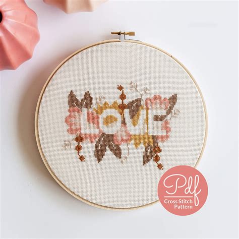 love cross stitch pattern brynn and co