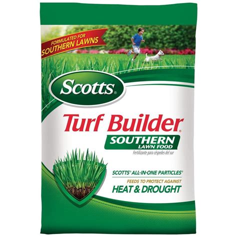 I would suggest visiting or calling. Scotts Turf Builder 14.06 lb 5,000 sq. ft. Southern Lawn ...